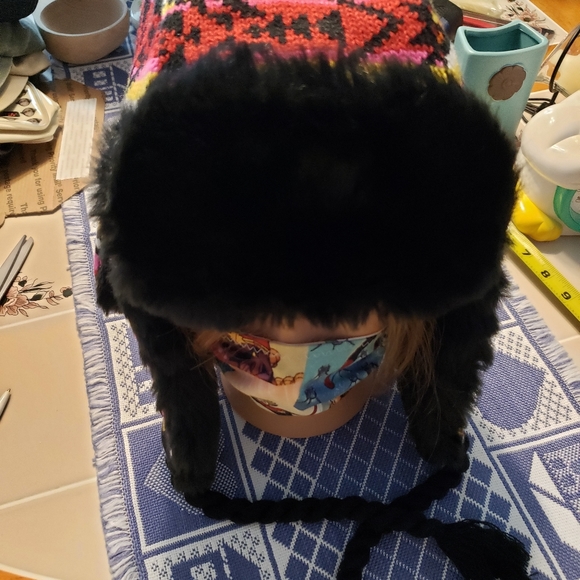 Woman's Winter Check Trapper Hat - Picture 7 of 13